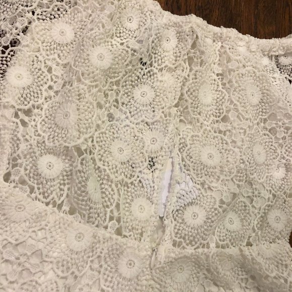 Bec Bridge White Daisy Eyelet Lace Playsuit Romper - Picture 10 of 13